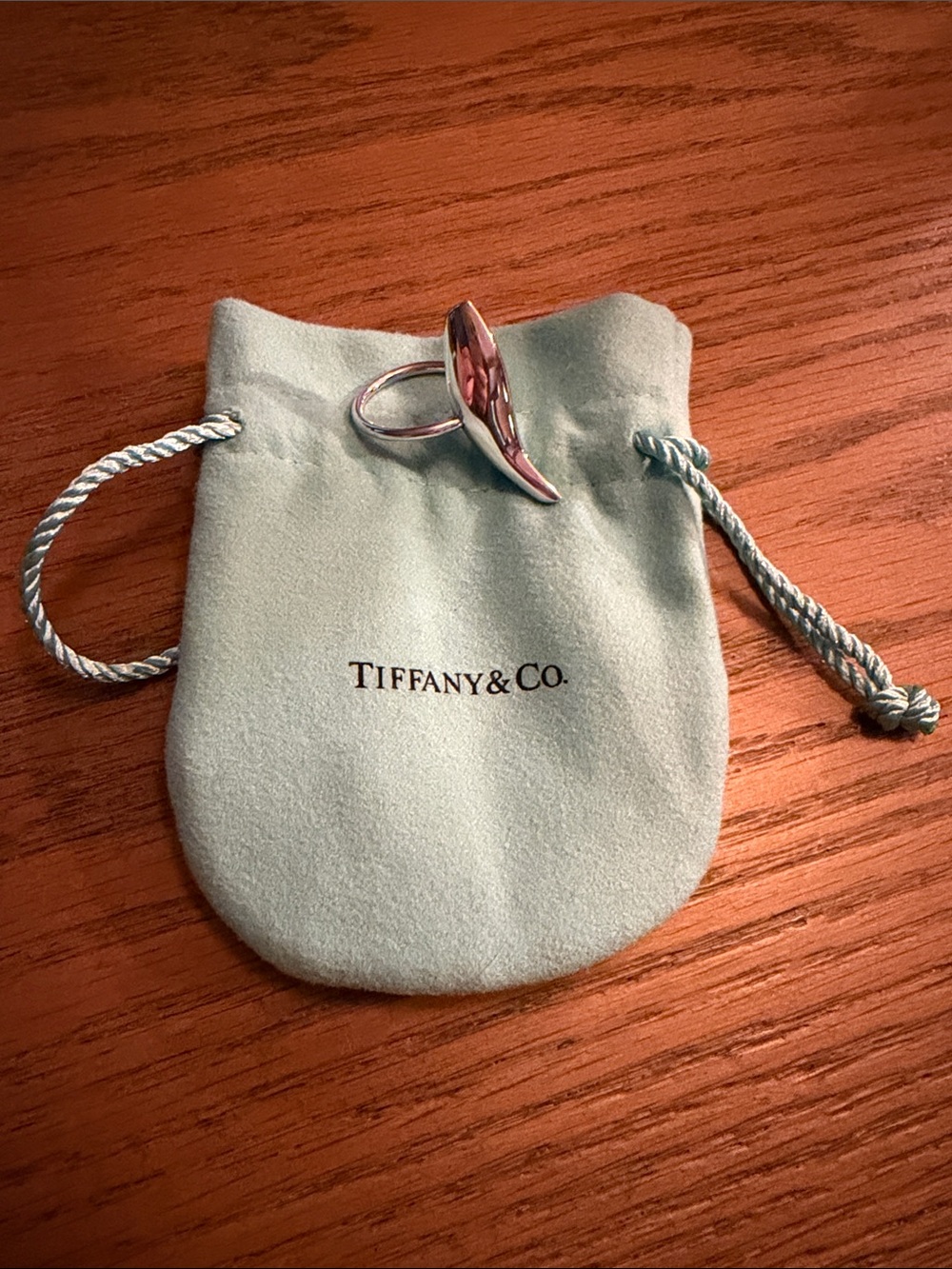 Tiffany & Co. Frank Gehry Fish Ring 6.5